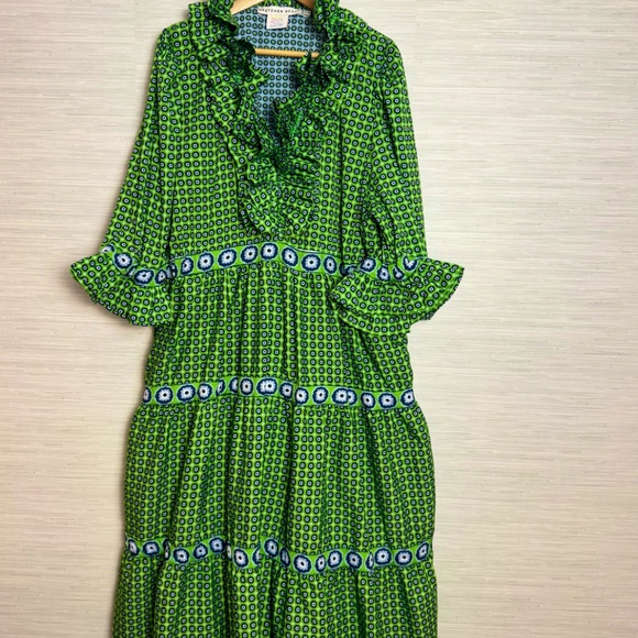 Gretchen Scott  - Posh Foulard Maxi Dress in Navy Kelly: Size XXXL ( 'Diva' ) - Picture 6 of 10